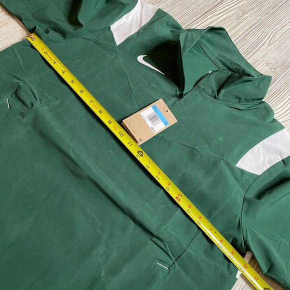 Nike Football Coach 1/4 Zip Pullover SS Wind Shirt Mens M Green DJ5113-341 New - Picture 10 of 14